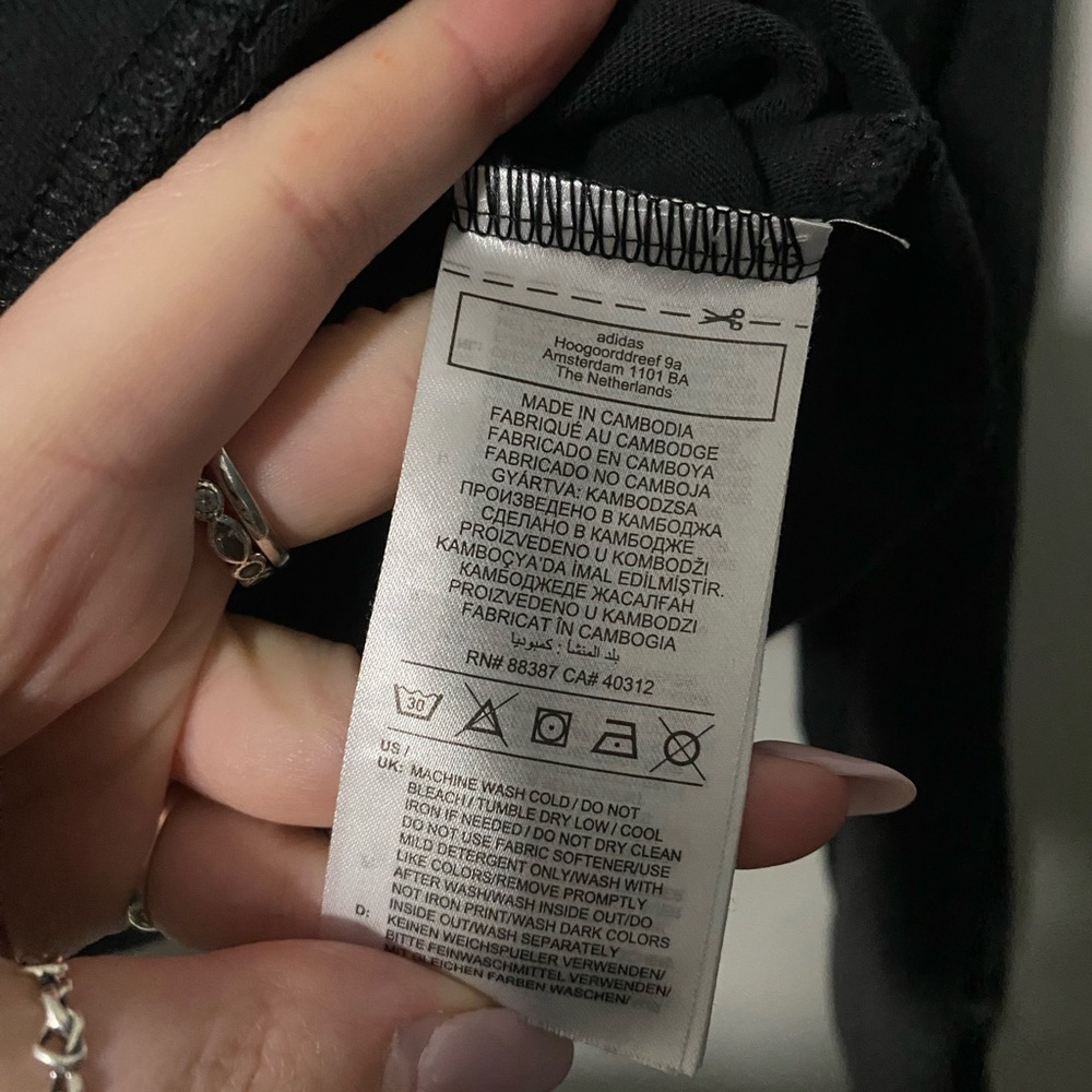 Womens Adidas Cropped Long Sleeve Tee - Picture 6 of 7
